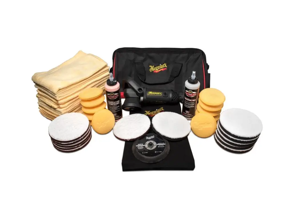 Pouze Dnes Meguiar's Professional DA Microfiber Complete Kit 5'' - kompletní 5palcová sada na profesionální renovaci laku, vč. orbitální leštičky Meguiar's MT310