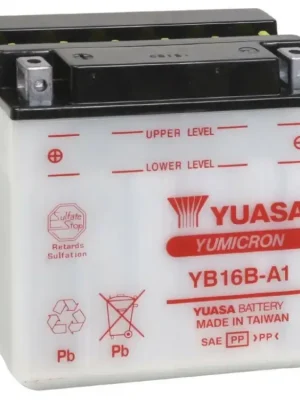 Dokud Zásoby Vydrží Motobaterie YUASA YB16B-A 12V 16Ah