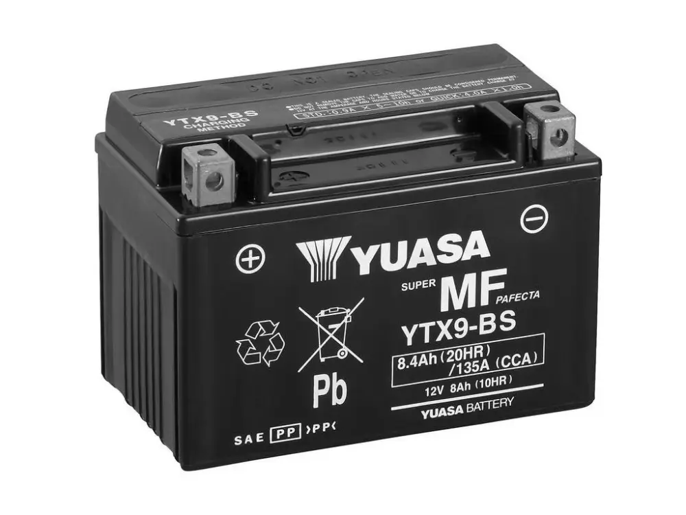Motobaterie YUASA YTX9-BS 12V 8Ah 135A Nejlepší Cena