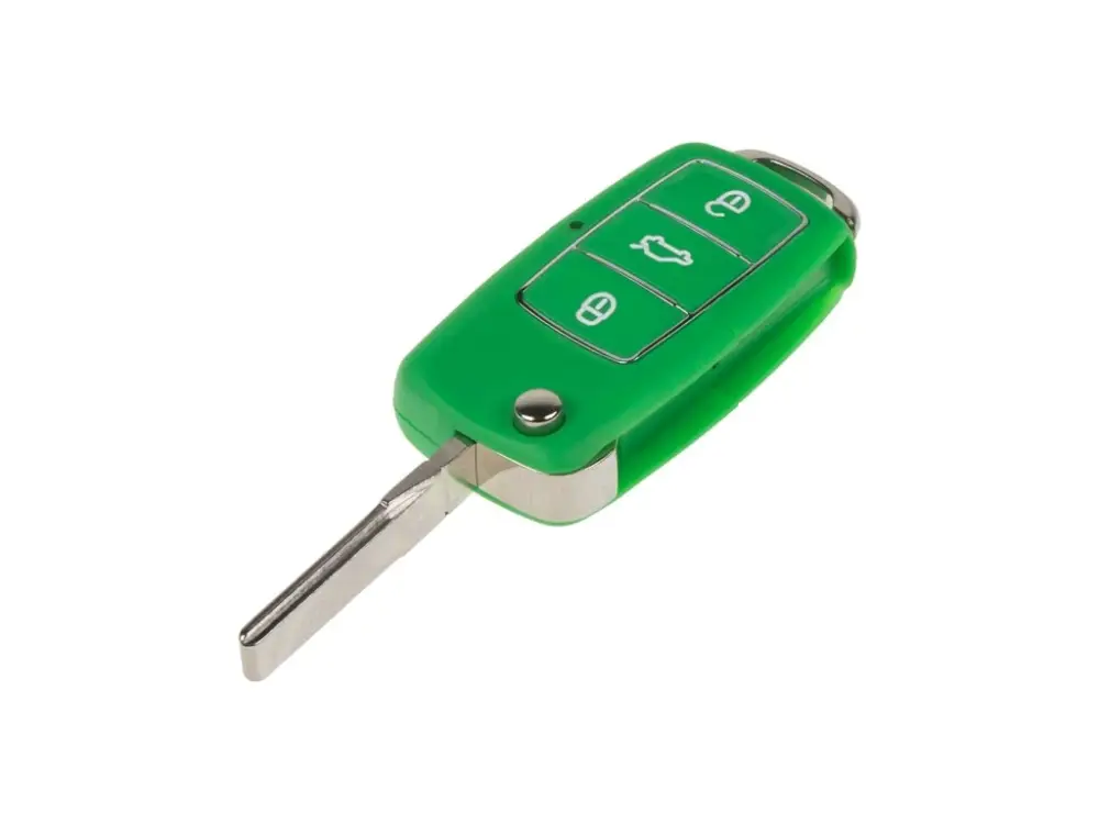 Náhr. obal klíče pro Škoda, VW, Seat, 3-tlačítkový, zelený Časově Omezené