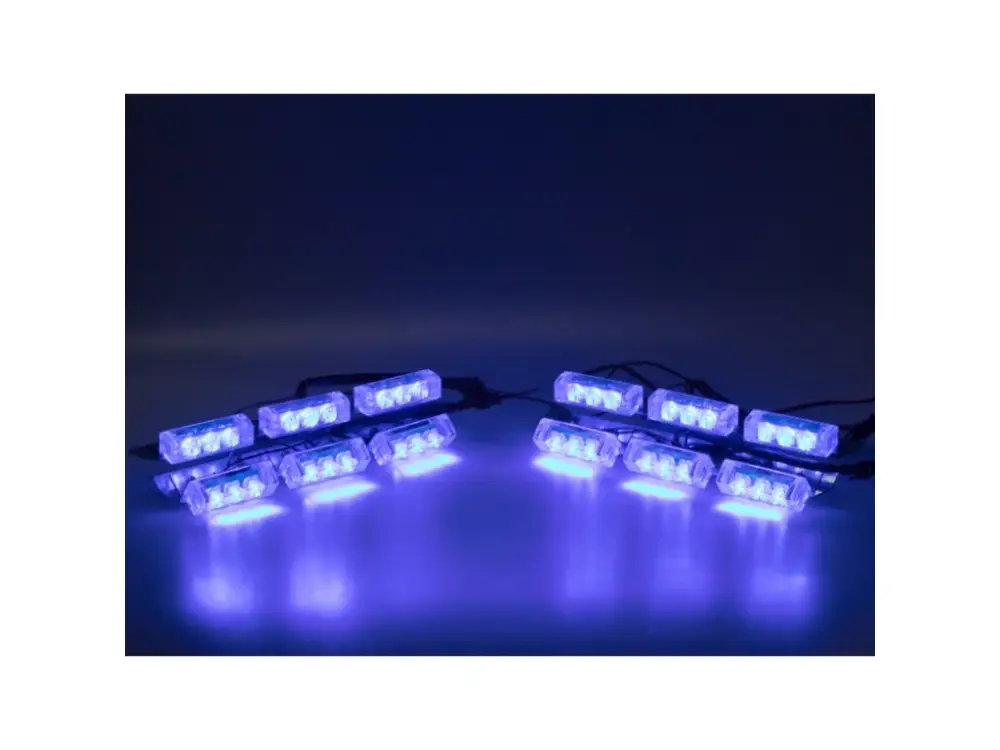 PREDATOR LED do mřížky, 12V, modrý Horká Nabídka