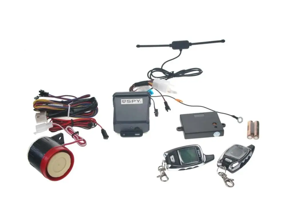 SPY 2-WAY motoalarm, 2 x LCD ovladač, CE Cenový Hit
