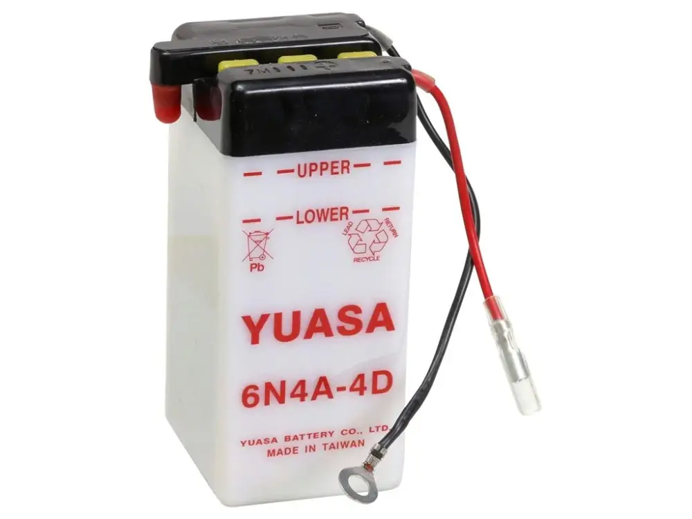 Motobaterie YUASA 6N4A-4D 6V 4Ah Nejlepší Volba