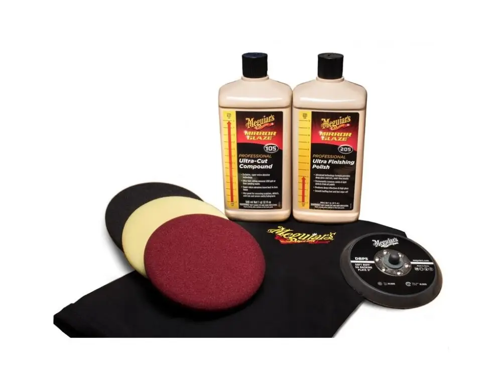 Meguiar's Mirror Glaze Soft Buff Kit 5" - kompletní 5palcová sada na profesionální renovaci laku Cenový Hit