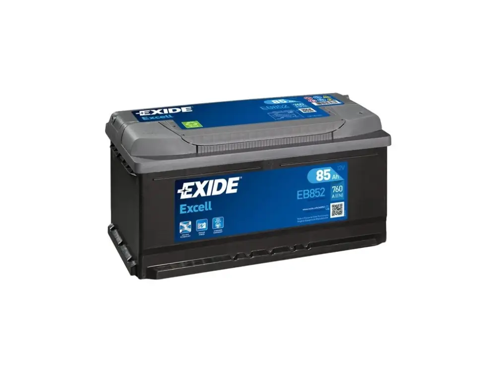 Autobaterie EXIDE Excell 12V 85Ah 760A EB852 Nejlepší Volba