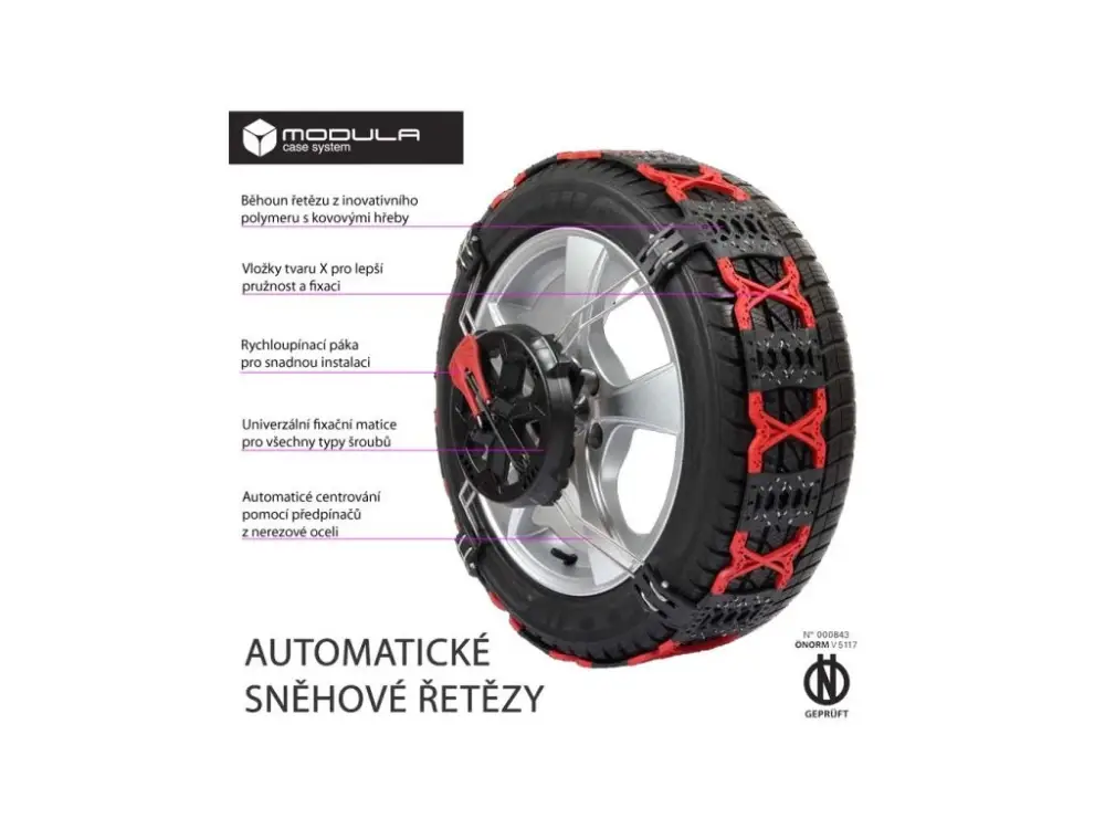Nejprodávanější Automatické sněhové řetězy, plastové, vel.40, Modula