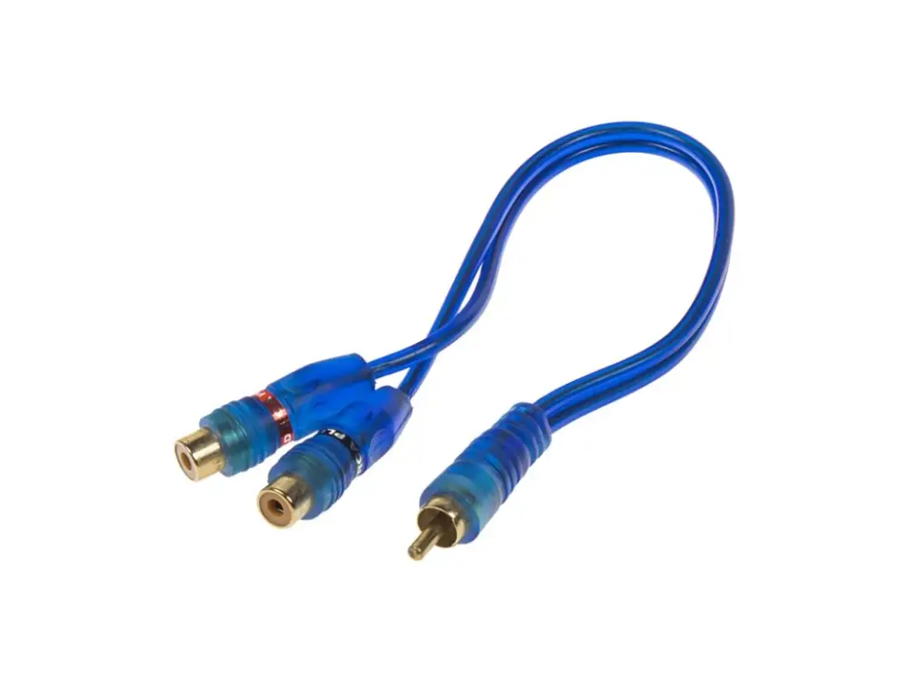 RCA Y audio kabel BLUE BASIC line, 2xsamice, 1xsamec Akční Nabídka