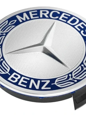 Středová krytka kola - poklička průměr 69/75mm(vnitřní,vnější) Mercedes original (A17140001255337) modrá chrom Ověřený