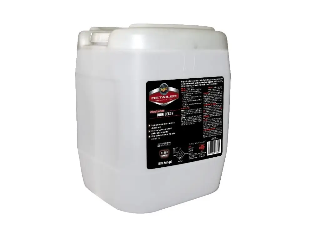 Nejlepší Volba Meguiar's Professional Wheel & Paint IRON DECON - pH neutrální čistič disků s přebarvováním do ruda + chemická dekontaminace karoserie, 18,93 l