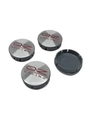 Výhodná Nabídka Středová krytka kola - poklička průměr 56-57,5/58,2mm(vnitřní,vnější) plast, kov. víčko logo OZ RACING červené - sada 4ks