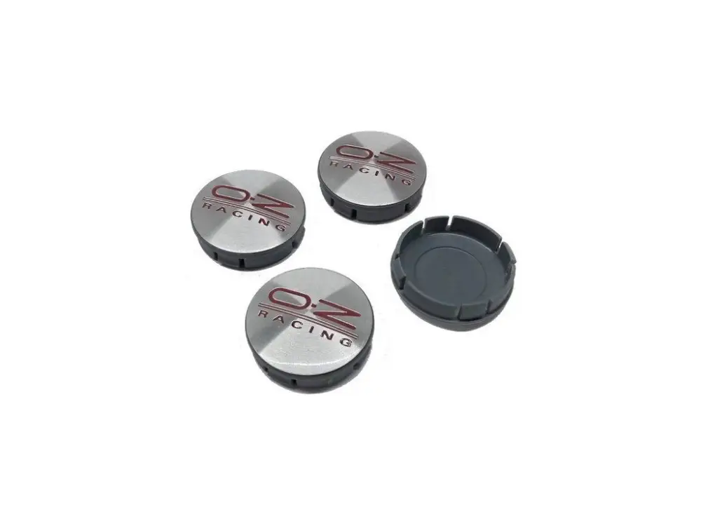 Výhodná Nabídka Středová krytka kola - poklička průměr 56-57,5/58,2mm(vnitřní,vnější) plast, kov. víčko logo OZ RACING červené - sada 4ks