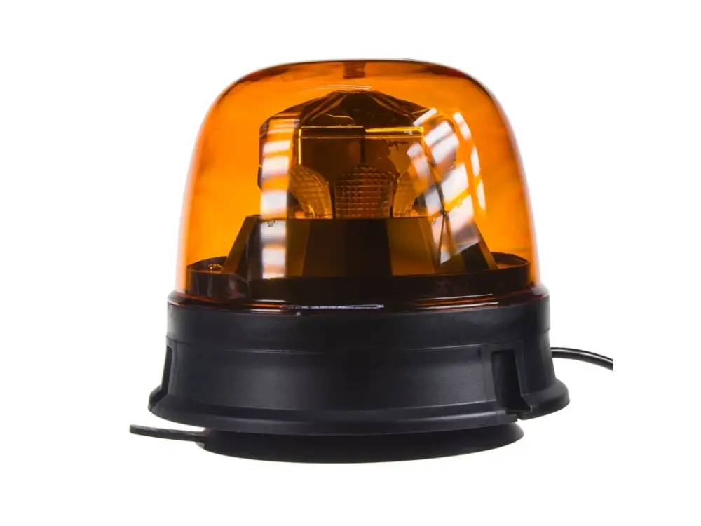 Rychlé Dodání LED maják, 12-24V,10x1,8W, oranžový, magnet, ECE R65 R10