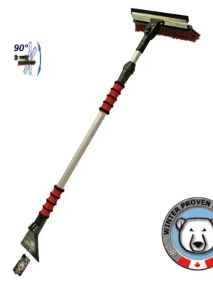 Nová Kolekce MALLORY otočná teleskopická škrabka-na led se smetáčkem 66-150 cm (úhel 90°)