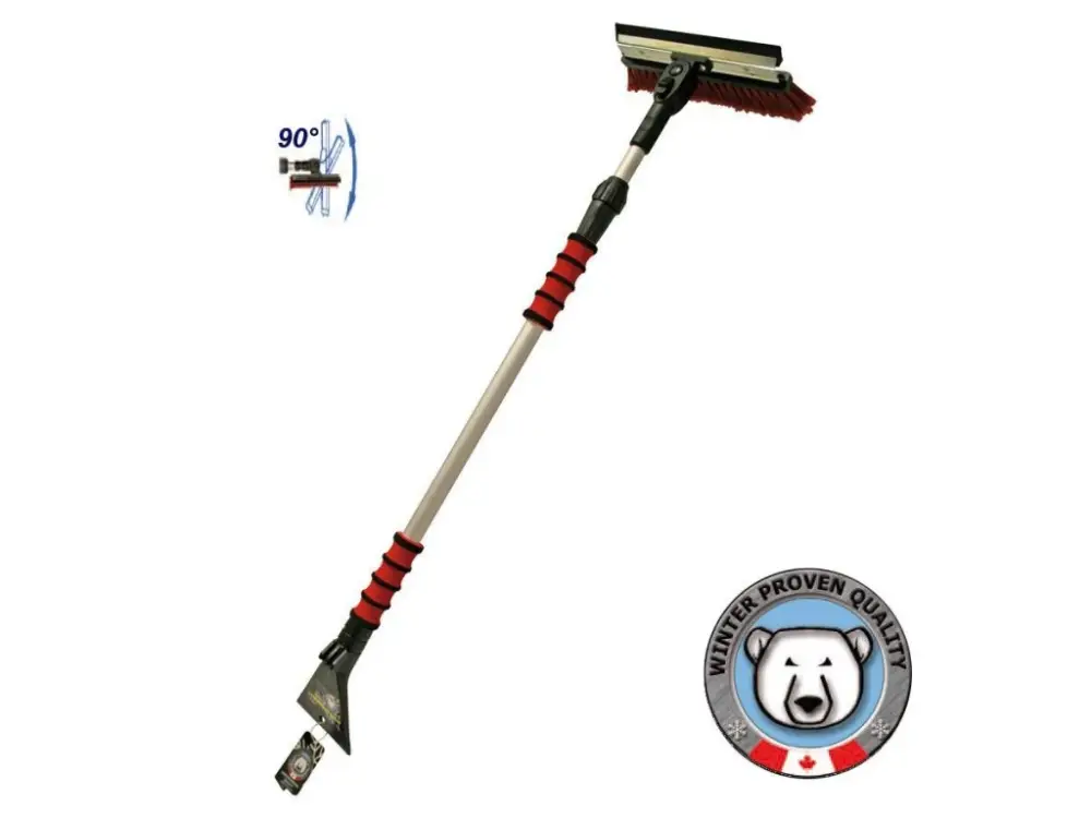 Nová Kolekce MALLORY otočná teleskopická škrabka-na led se smetáčkem 66-150 cm (úhel 90°)