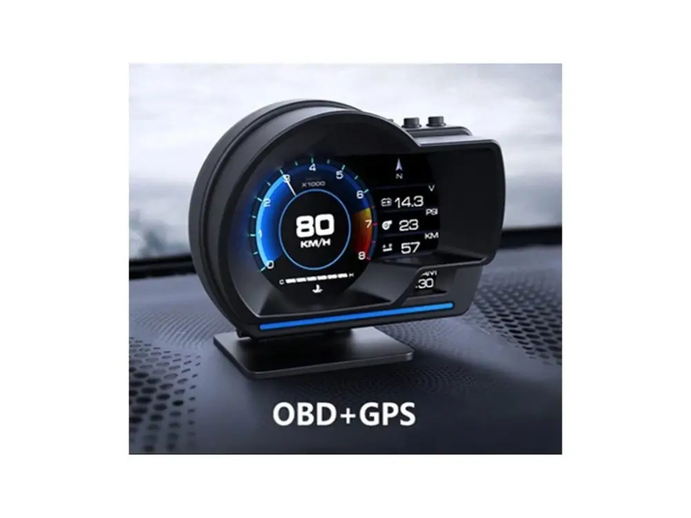 Palubní DISPLEJ SPORT LCD, OBDII, FULL + GPS Pouze Dnes