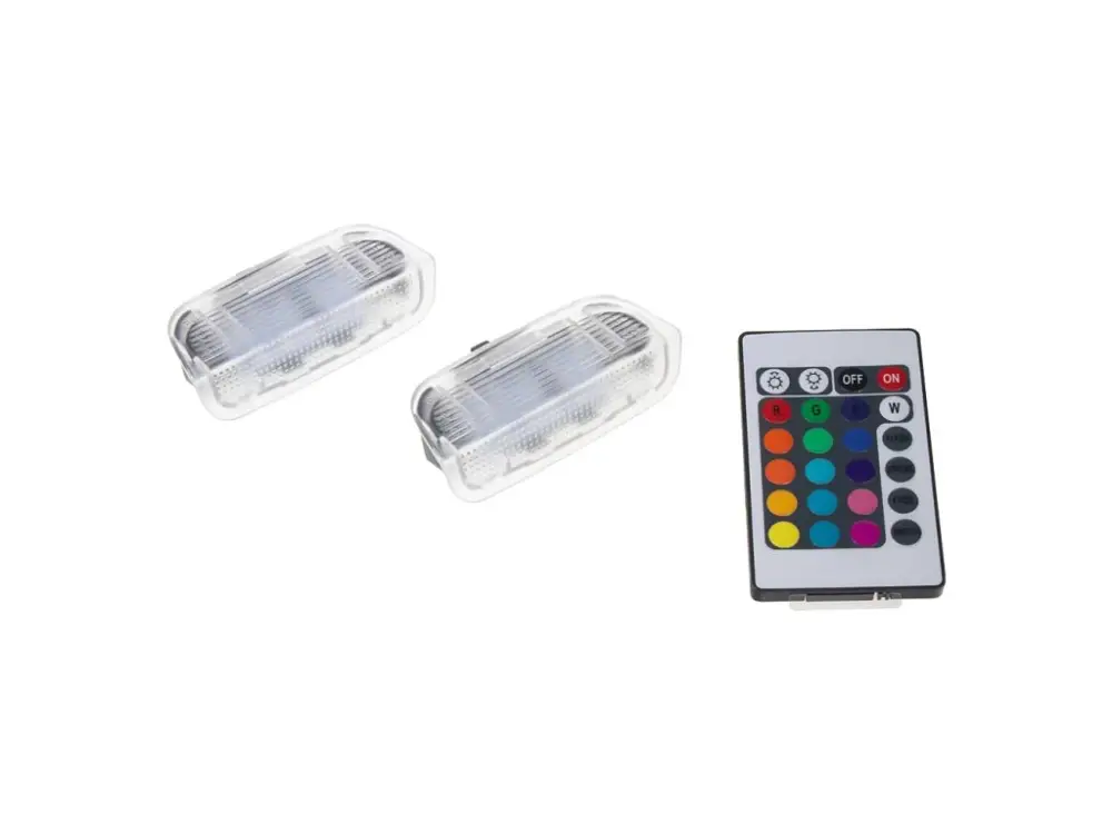 Sleva LED osvětlení do dveří VW, Seat, Škoda, Porsche, RGB
