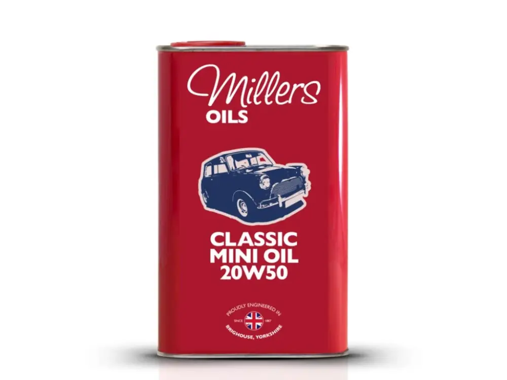 Cenový Hit MILLERS OILS Classic Mini Oil Pistoneeze 20W50, olej pro společnou olejovou vanu motor, převodovka, pro klasické Mini 1 l