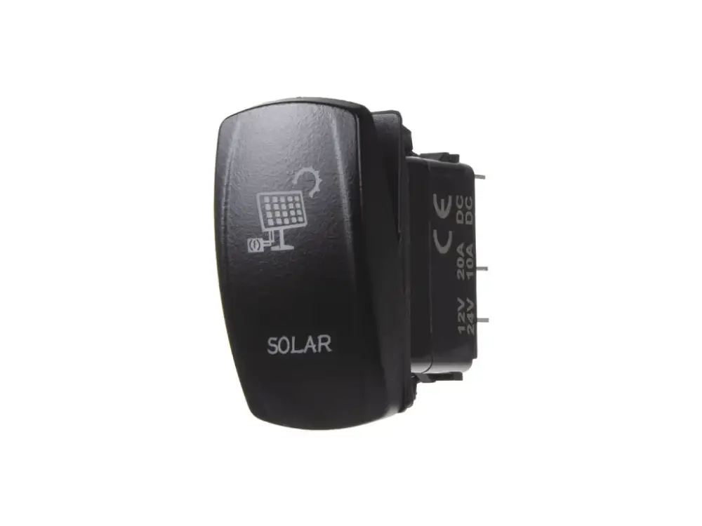 Rocker2 spínač SOLAR 12/24V Časově Omezené