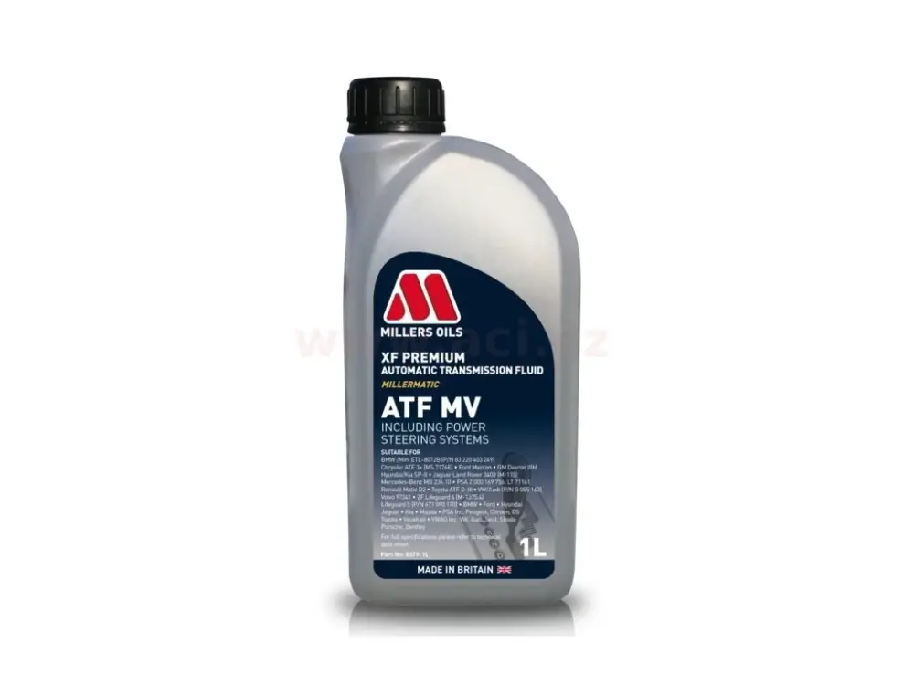 MILLERS OILS XF PREMIUM ATF MV - minerální olej pro automatické převodovky a serva řízení 1 l Originální