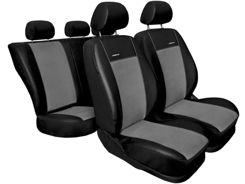 Novinka Autopotahy Seat Leon III, od r. 2012, Ekokůže černošedé