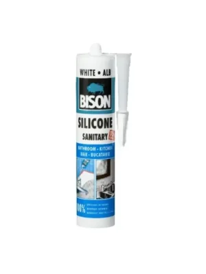 BISON SILICONE SANITARY Sanitární silikonový tmel - bílý 280 ml Poslední Šance