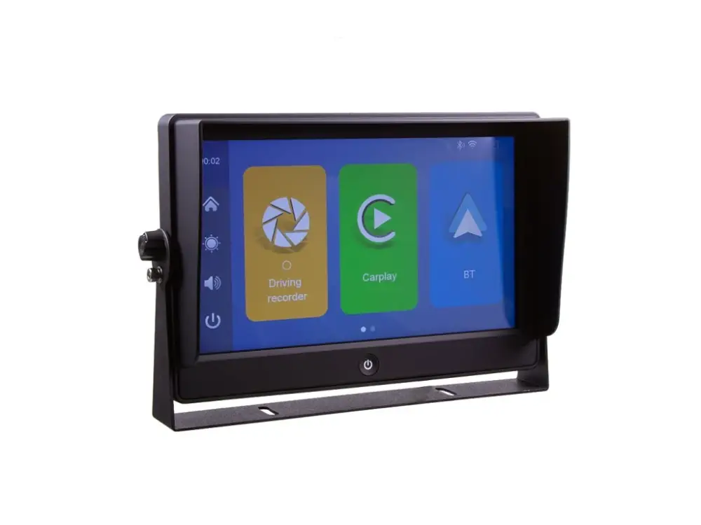 AHD monitor 10" s kvadrátorem a s 4x4PIN vstupy, DVR, s Apple CarPlay, Android auto, Bluetooth Jen Po Omezenou Doba