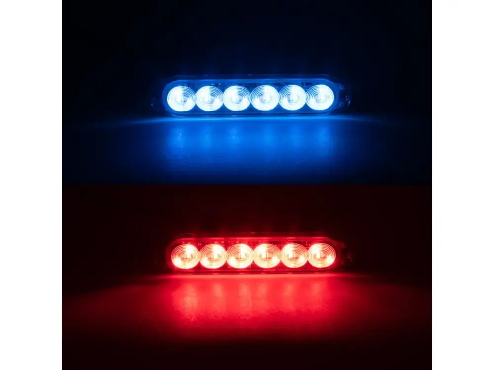 PROFI SLIM výstražné LED světlo vnější, modro-červené, 12-24V, ECE R10 Objednat Nyní