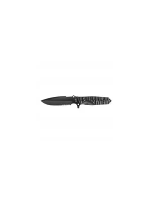 Jen Po Omezenou Doba MARAUDEUR SURVIVAL KNIFE G10 BLACK HANDLE / SERRATED BLADE + KYDEX SHEATH