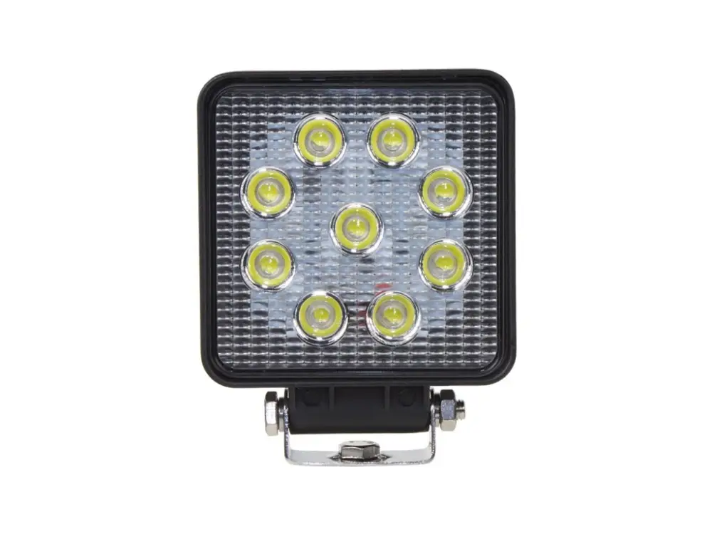 Výprodej LED světlo hranaté, 9x3W, ECE R10/R23