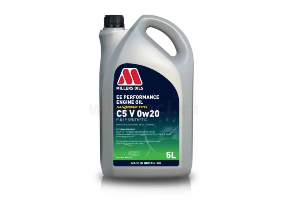 Ověřený MILLERS OILS EE PERFORMANCE C5 V 0w20 5l
