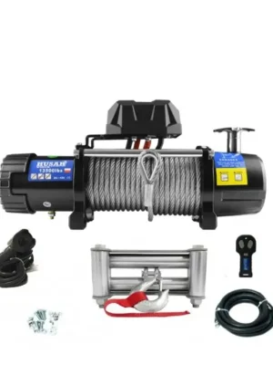 Naviják Husar Winch BST 13500, 12V, ocelové lano Časově Omezené