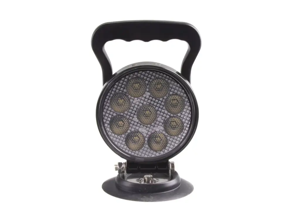 LED světlo kulaté, bílé, 9x3W, ø114mm, magnet, ECE R10 Levný