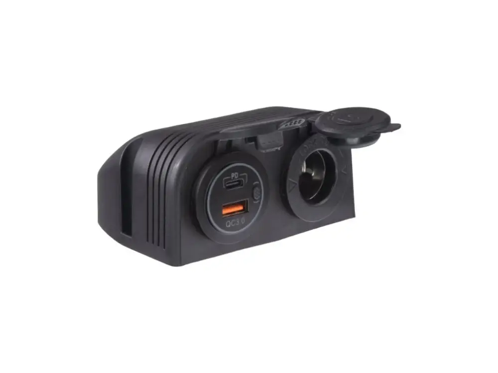 Dvojitá zásuvka s panelem 1x CL + 1x USB + USB-C zásuvka voděodolná Originální