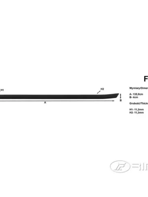 Lišta na nárazníky 136cm F107 | Rider Speciální Cena