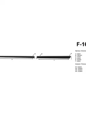 Zlevněný Boční lišty na dveře Ford Mondeo Sedan/Combi 2007-2014 F16/20 | Rider