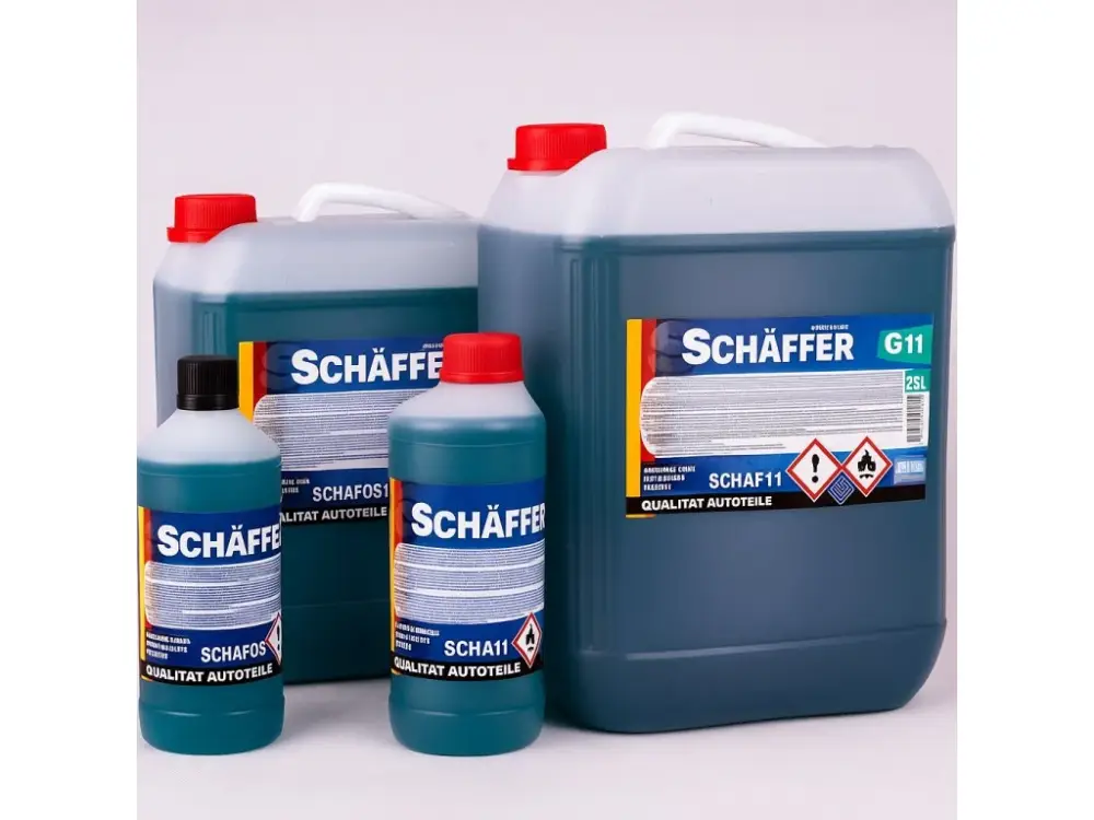Levný Schäfer Antifreeze G11 chladící kapalina (modrozelená)