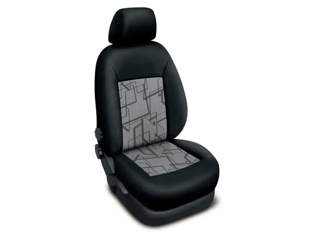 Autopotahy Škoda Octavia III, AUTHENTIC PREMIUM,dělená,bez zadní loketní op.,Matrix šedý Tovární Cena