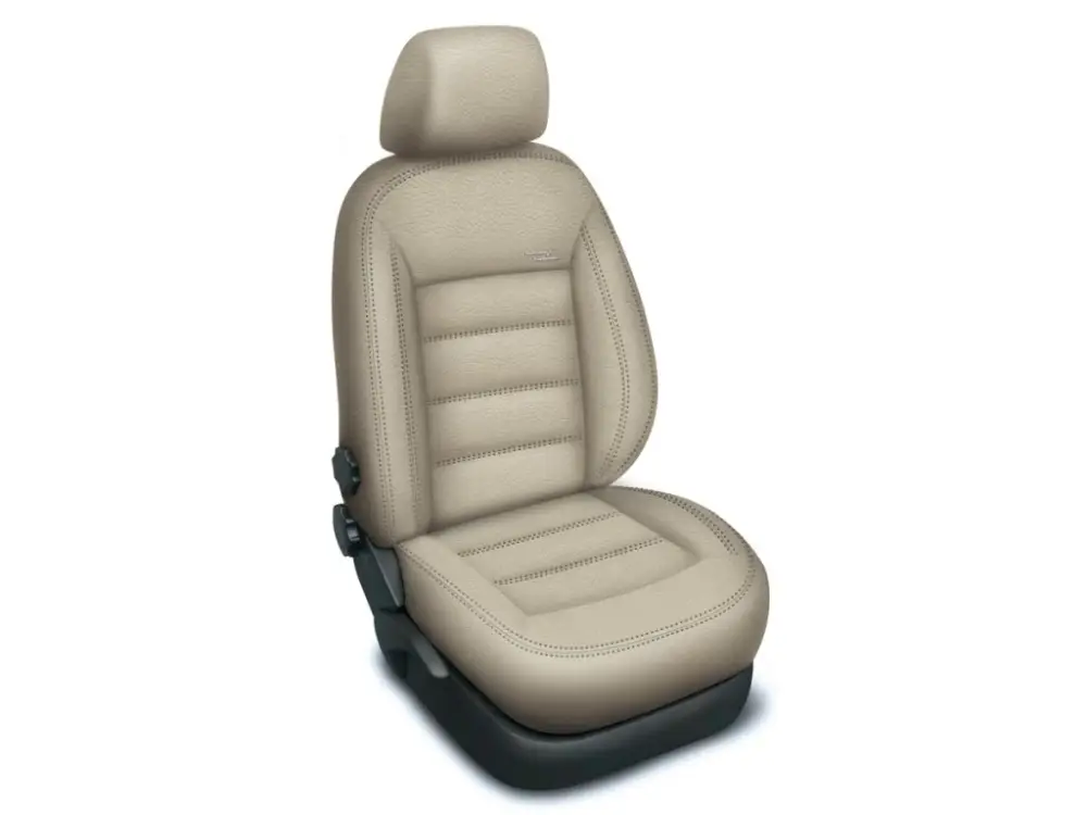 Autopotahy FORD C-MAX II,5 míst, od r. 2011, AUTHENTIC LEATHER béžové Cenový Hit