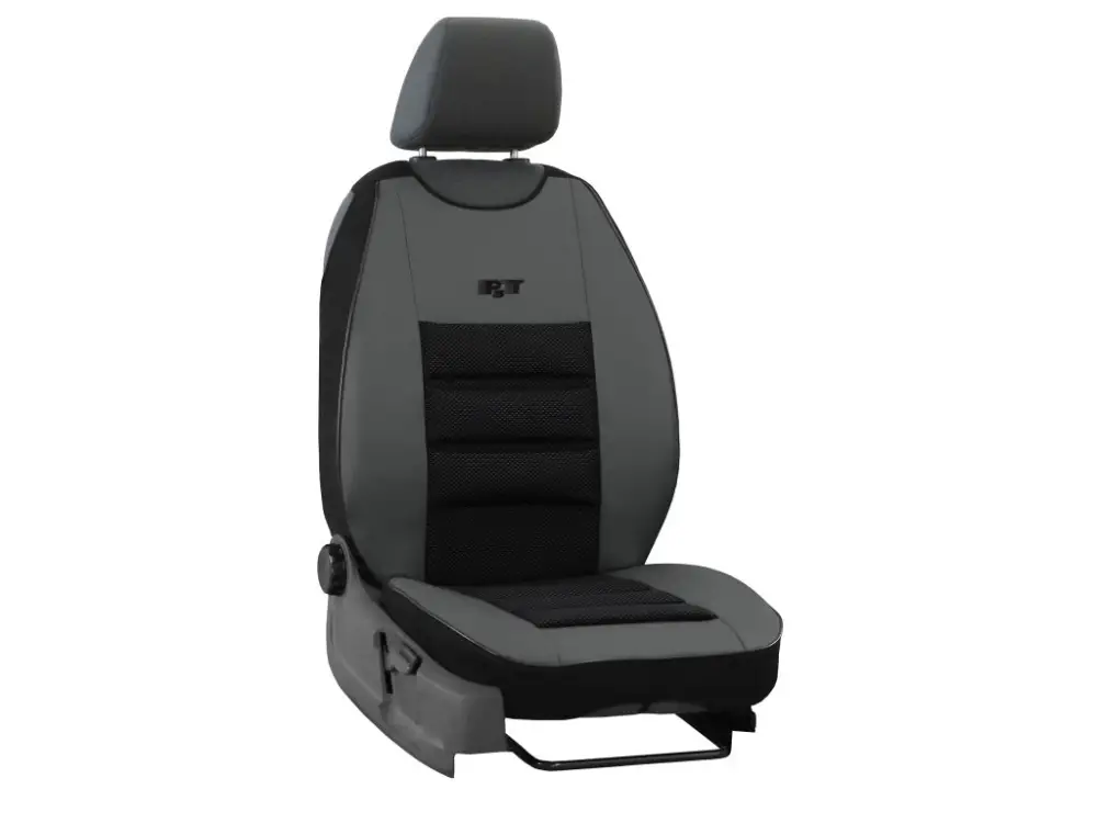 Ergonomický potah na 1 sedadlo ERGONOMIC LEATHER, šedý Nejlepší Cena