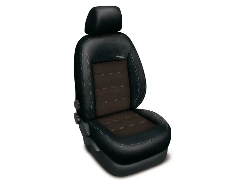 Sezónní Sleva Autopotahy NISSAN NAVARA III, od r. 2016, AUTHENTIC VELVET, černo hnědé