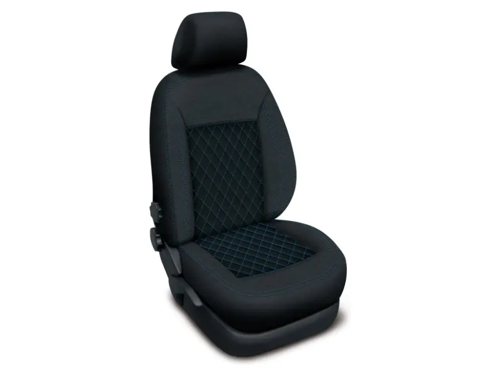 Poslední Šance Autopotahy KIA CEED III, bez zadní loket. opěrk. od2018, AUTHENTIC CARO modré