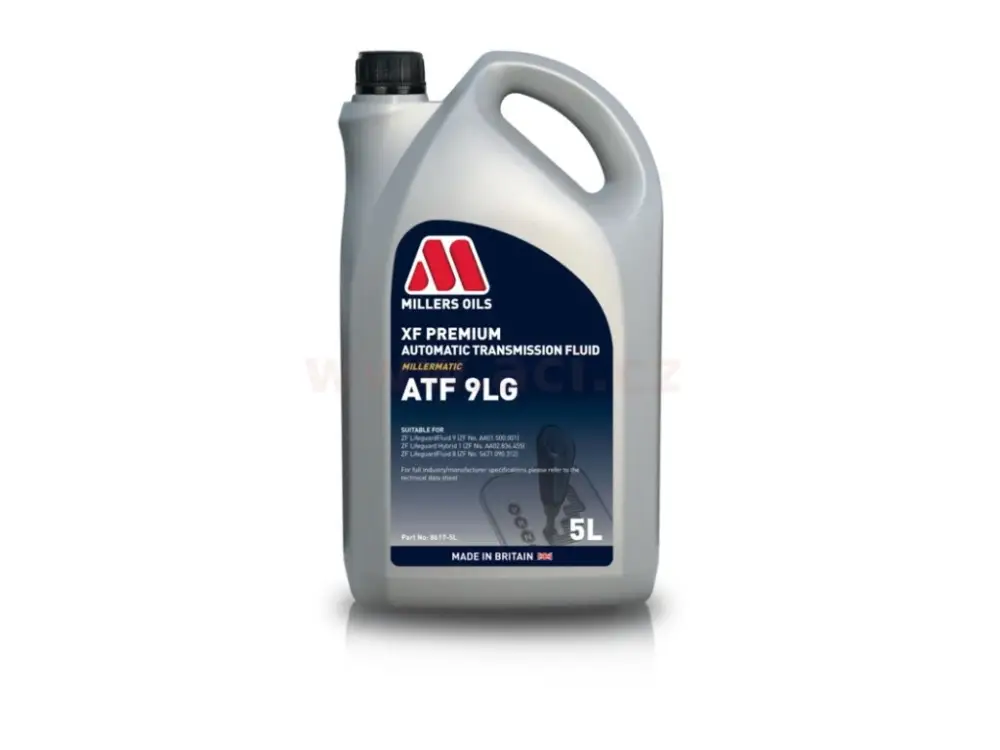 MILLERS OILS převodový olej plně syntetický pro automatické převodovky XF Premium ATF 9LG 5l Kup Teď