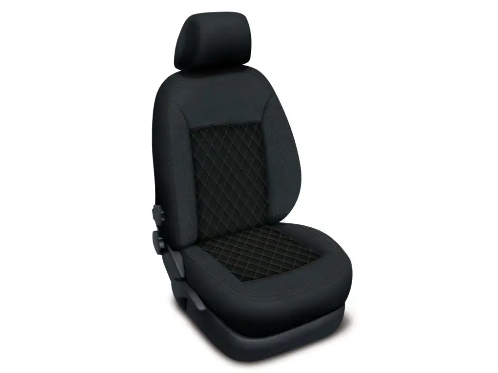 Novinka Autopotahy FORD TRANSIT CUSTOM II, 6 míst, od r. 2023, AUTHENTIC CARO, hnědé