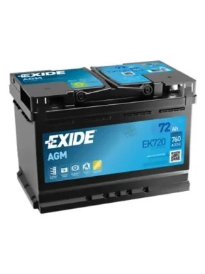 Přímo Od Výrobce Autobaterie EXIDE Start-Stop AGM 12V 72Ah EK-720