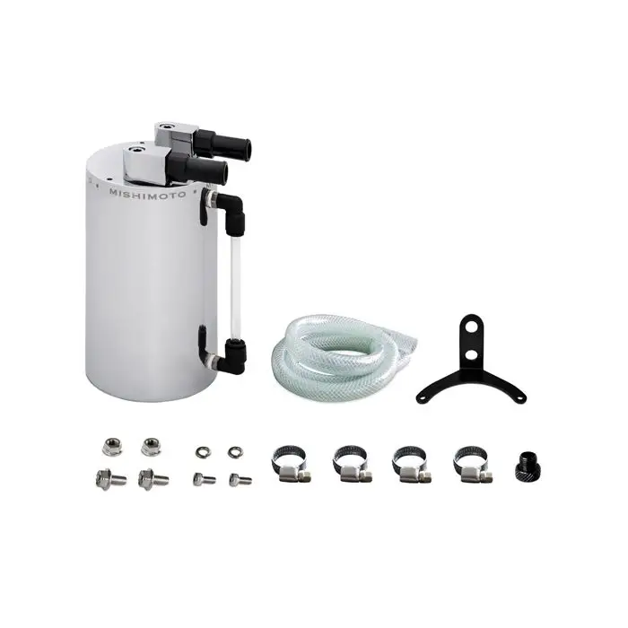 Mishimoto Aluminum Oil Catch Can - Large Silver Top Prodej
