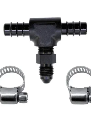 Pouze Dnes Fuel T Fitting 5/16 Hose Barb to AN4 Male Nitrous Express NX 15235