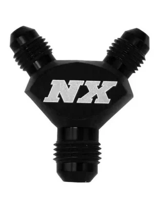 Tovární Cena AN4 x AN4 x AN4 Billet Pure-Flo Y Fitting Black Nitrous Express NX 16382