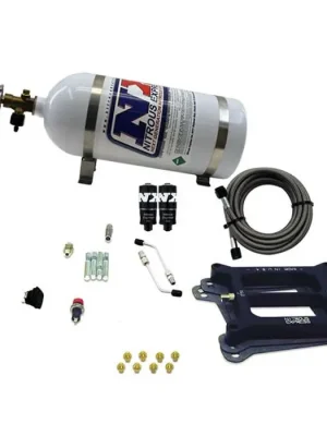 Cenový Hit 4150 Hitman Nitrous Plate System 100-150-200Hp with 15Lb Bottle Nitrous Express NX 40040-15