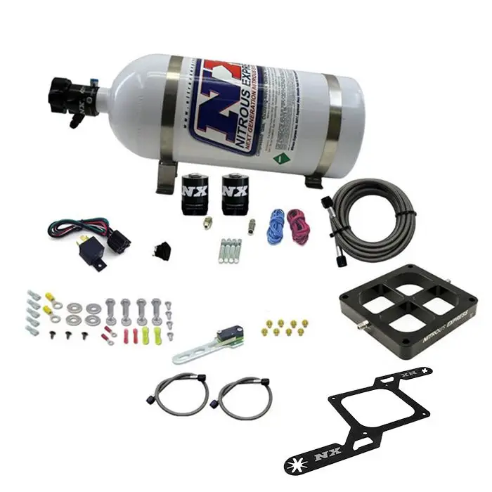 Vysoce Kvalitní 4500 Billet Crossbar Plate System Single Stage 50-300Hp with 10Lb Bottle Nitrous Express NX 63070-10