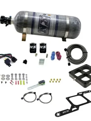 Originální 4500 Billet Crossbar Plate System Single Stage 100-500Hp with 12Lb Carbon Bottle Nitrous Express NX 63570-12